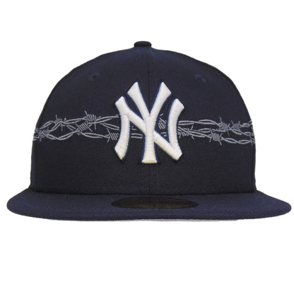 New York Yankees 59FIFTY New Era Cap Navy Barbed Wire