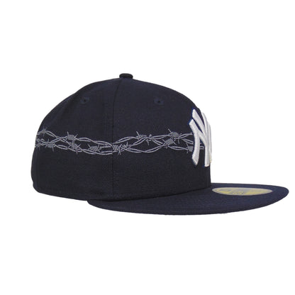 New York Yankees 59FIFTY New Era Cap Navy Barbed Wire