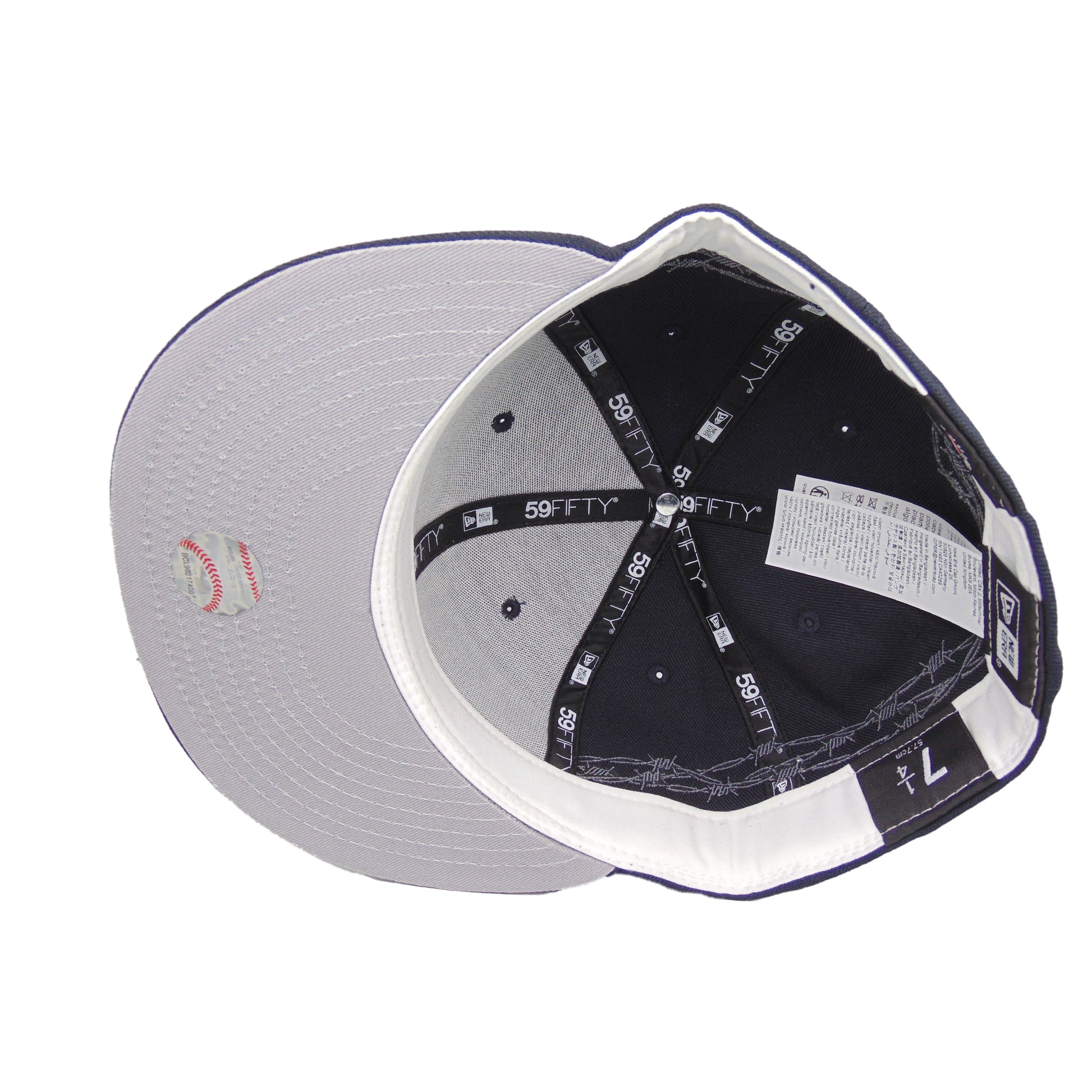 New York Yankees 59FIFTY New Era Cap Navy Barbed Wire