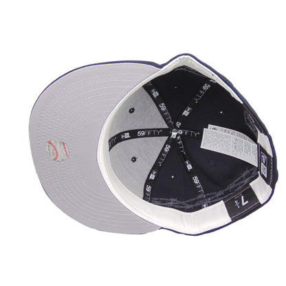New York Yankees 59FIFTY New Era Cap Navy Barbed Wire