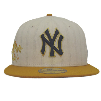 New York Yankees 5950 Day New Era 59FIFTY Cap Chrome Wheat