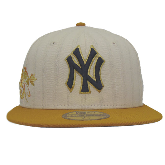 New York Yankees 5950 Day New Era 59FIFTY Cap Chrome Wheat