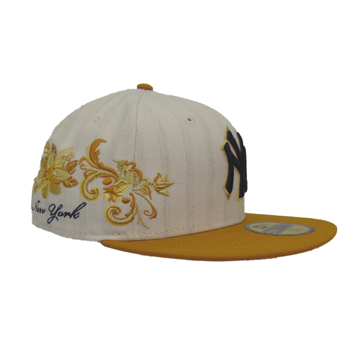 New York Yankees 5950 Day New Era 59FIFTY Cap Chrome Wheat