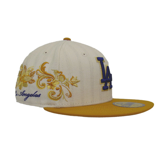 Los Angeles Dodgers 5950 Day New Era 59FIFTY Cap Chrome Wheat