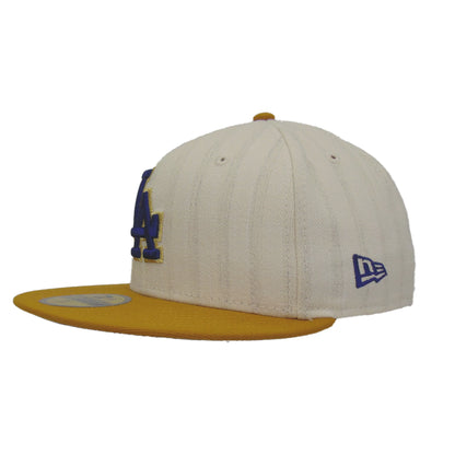 Los Angeles Dodgers 5950 Day New Era 59FIFTY Cap Chrome Wheat