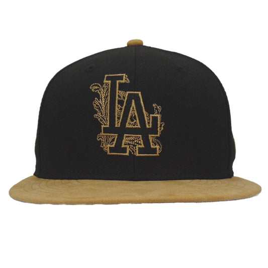 Los Angeles Dodgers 5950 Day New Era 59FIFTY Cap Black Wheat