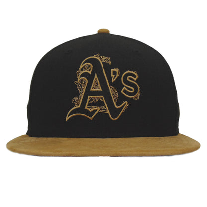 Oakland Athletics 5950 Day New Era 59FIFTY Cap Black Wheat