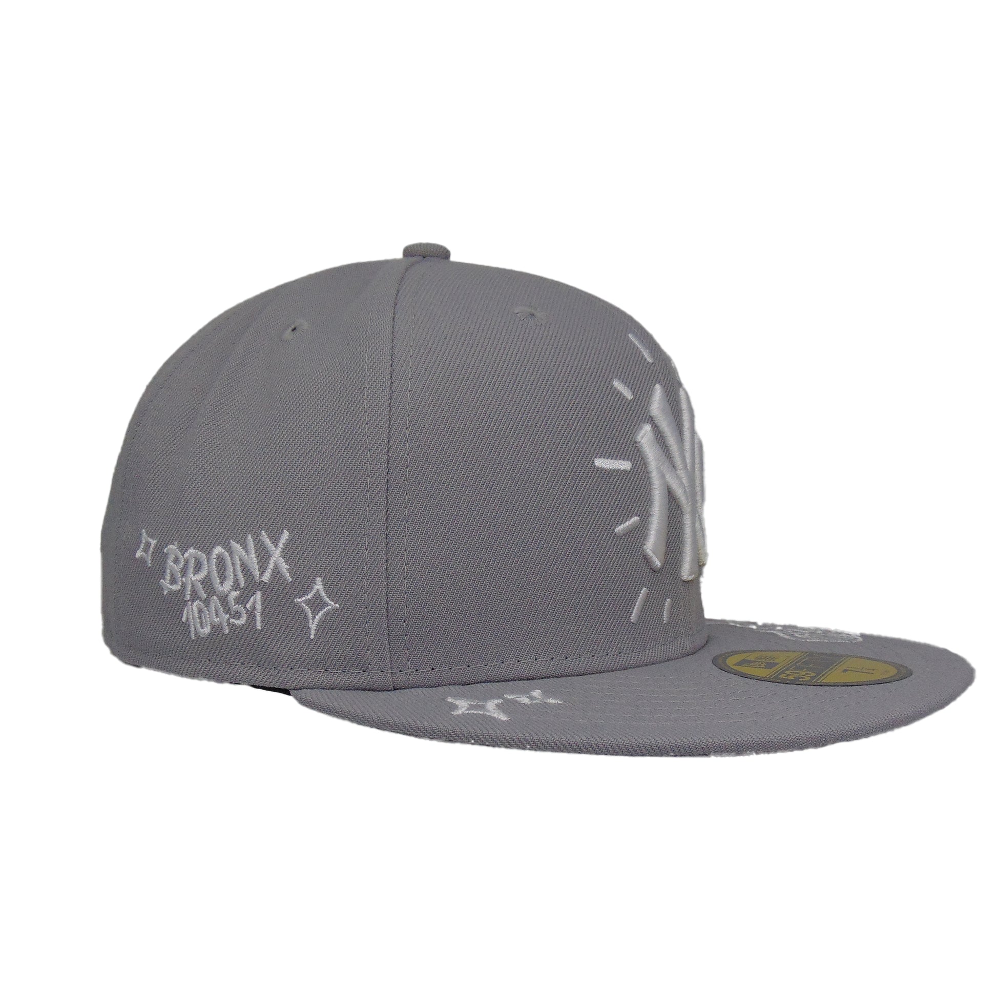 New York Yankees 59FIFTY Scribble Grey Right View