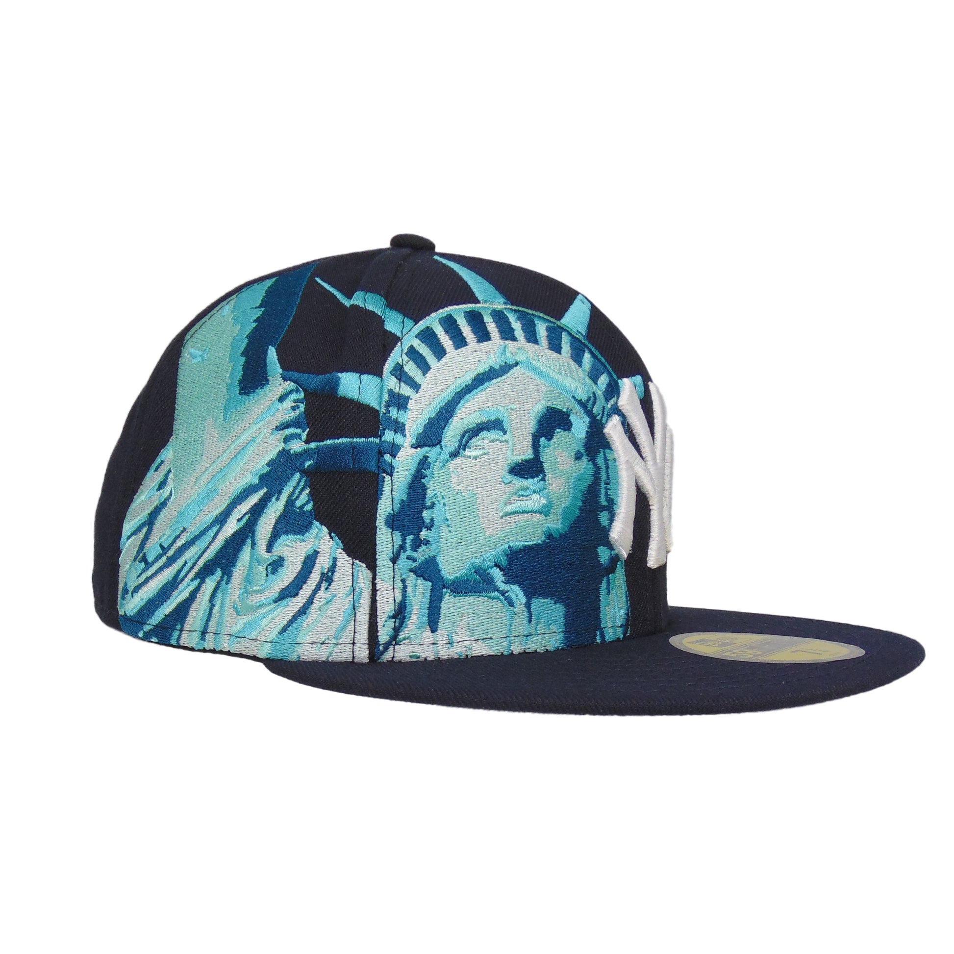 JustFitteds X New York Yankees 59FIFTY New Era Cap Navy Statue of Liberty
