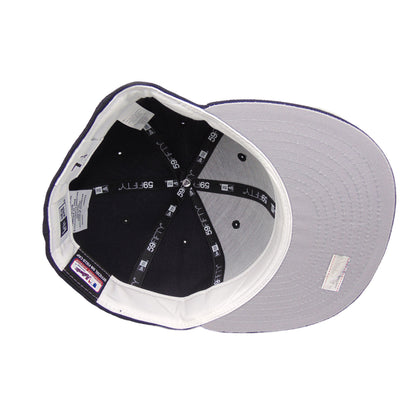 New York Yankees Custom New Era 59FIFTY Cap Game 2006 wool navy Undervisor View