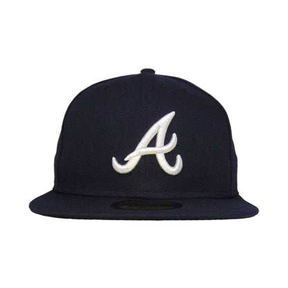 Atlanta Braves Authentic New Era 59FIFTY Cap Navy Away 2017 navy Front View