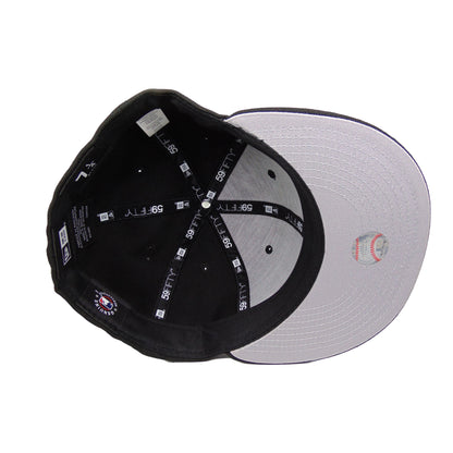 Los Angeles Dodgers New Era 59FIFTY Cap Blackout gray black Back View