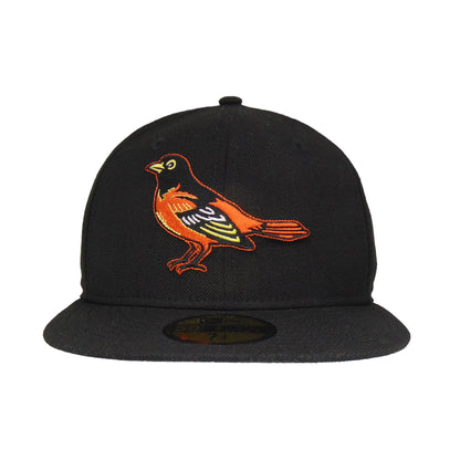 Baltimore Orioles Cooperstown Game New Era 59FIFTY Cap Black black Front View