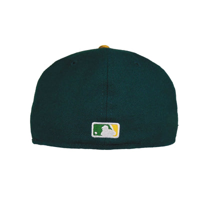 Oakland Athletics Custom New Era 59FIFTY Cap Game 2006 Home green
yellow Back View