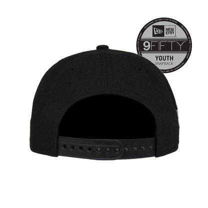 Chicago White Sox Custom YOUTH New Era Snapback Cap black Undervisor View