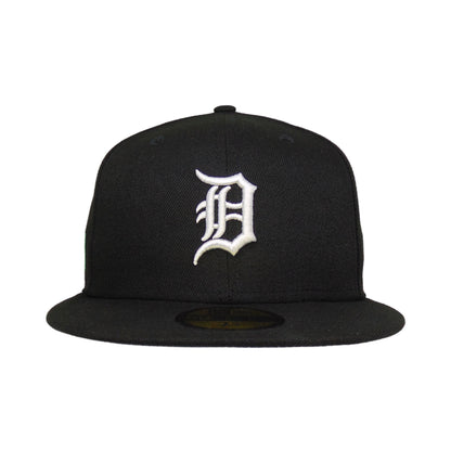 Detroit Tigers Custom New Era 59FIFTY Cap 8 MILE RD black Front View