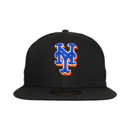 New York Mets Authentic New Era 59FIFTY Cap Black ALT2 black Front View