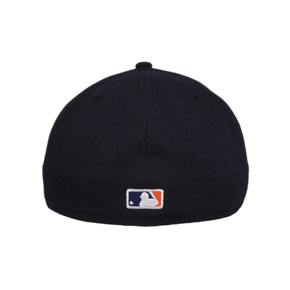 Detroit Tigers Custom New Era 59FIFTY Cap Navy Flat Logo navy Back View
