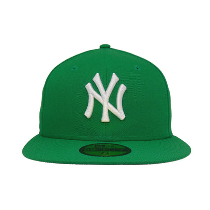 New York Yankees Custom 59FIFTY New Era Cap Kelly Green green Front View