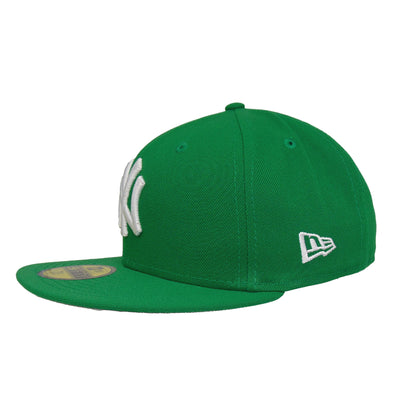 New York Yankees Custom 59FIFTY New Era Cap Kelly Green green Side View