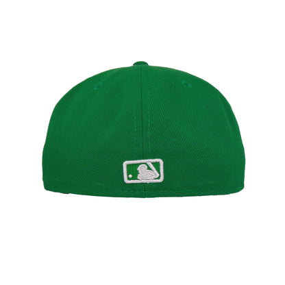 New York Yankees Custom 59FIFTY New Era Cap Kelly Green green Back View