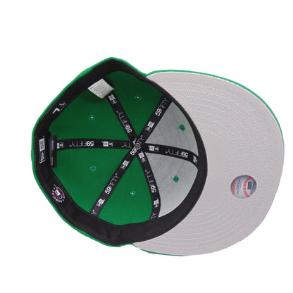 New York Yankees Custom 59FIFTY New Era Cap Kelly Green green Undervisor View