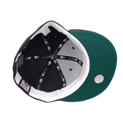Detroit Tigers Custom New Era 59FIFTY Cap Vintage Navy navy Undervisor View