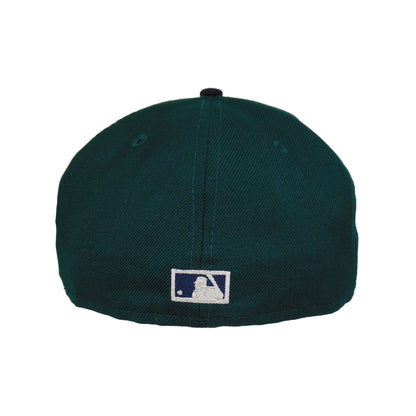 Cleveland Indians Custom New Era 59Fifty Cap Green green
navy Back View
