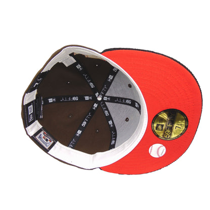 Los Angeles Dodgers Custom New Era Cap Brown Black 75th WS brown
black  Additional View