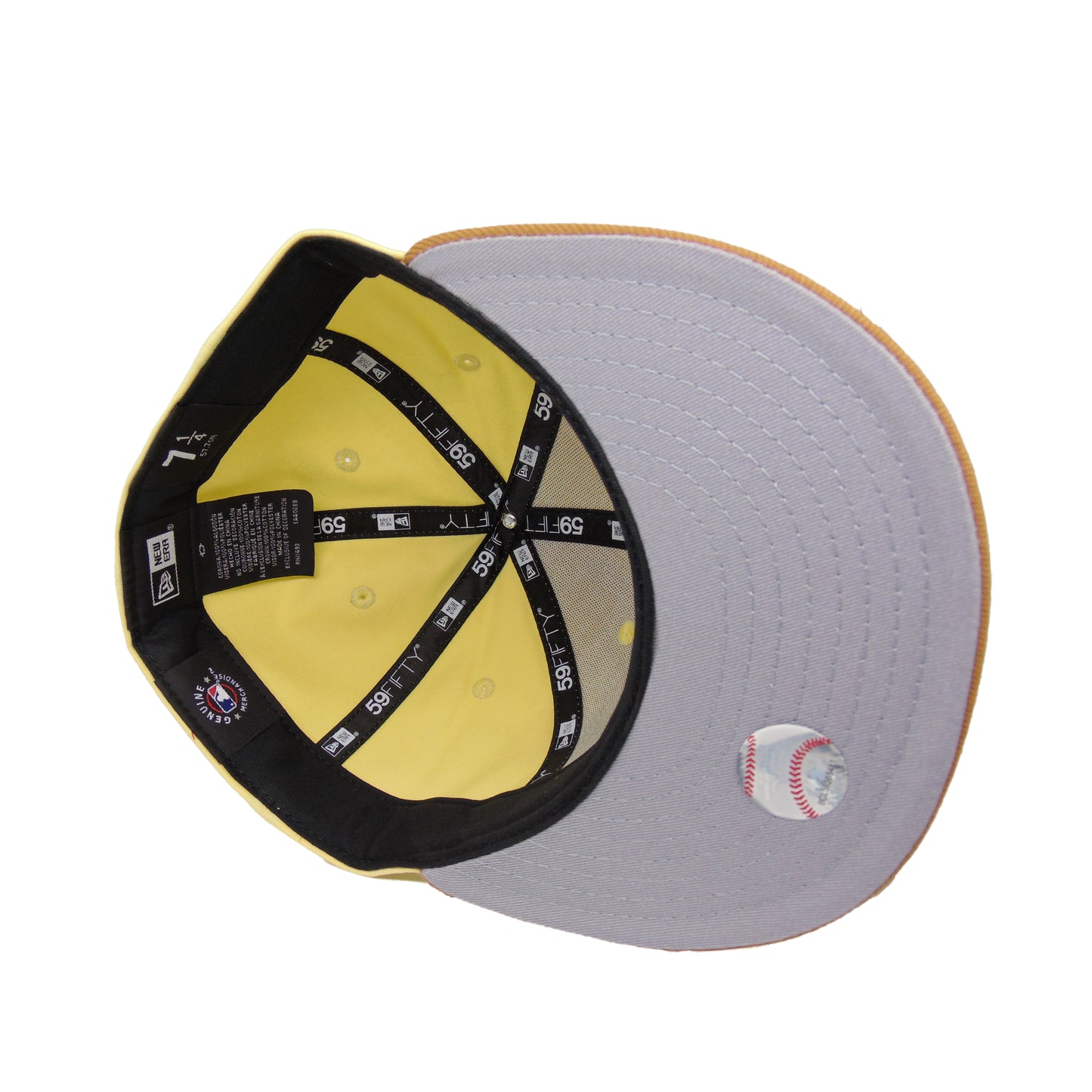 New York Yankees Custom New Era 59FIFTY Soft Yellow Cap