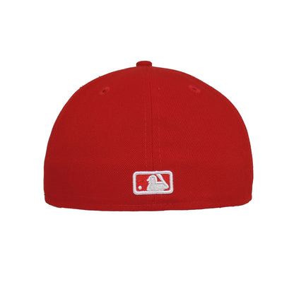 Detroit Tigers Custom New Era 59FIFTY Cap Scarlet Red red Back View