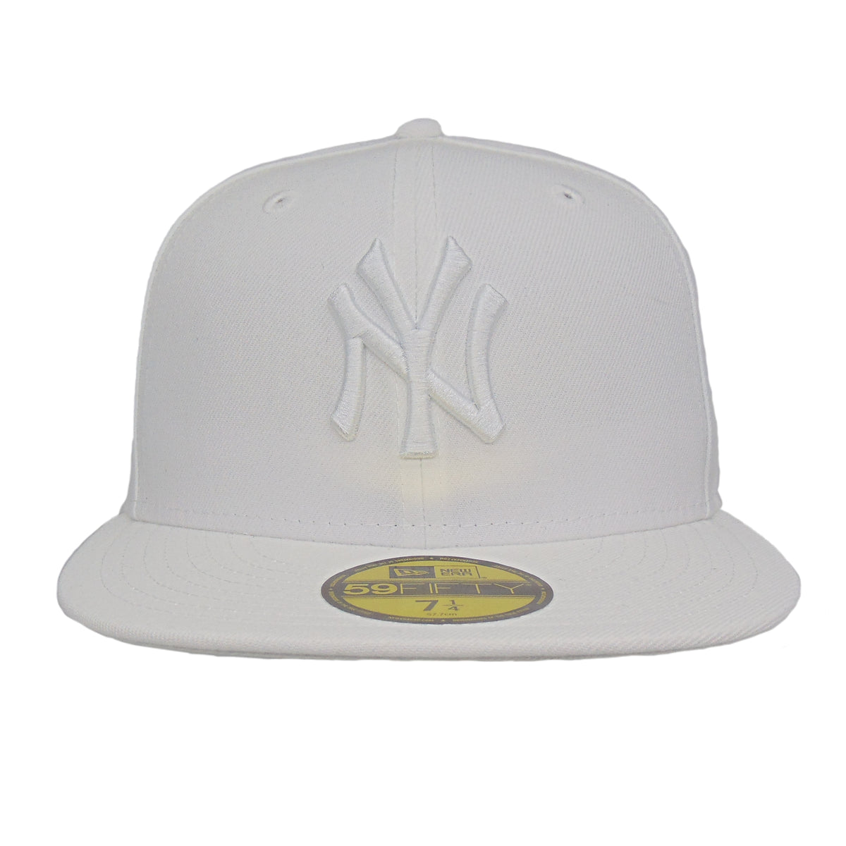 New York Yankees Custom 59FIFTY New Era Cap All White