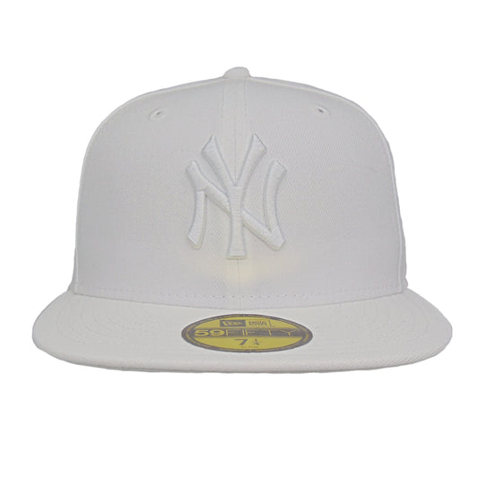 New York Yankees Custom 59FIFTY New Era Cap All White