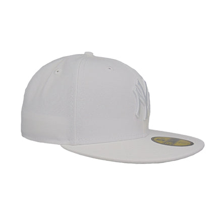 New York Yankees Custom 59FIFTY New Era Cap All White