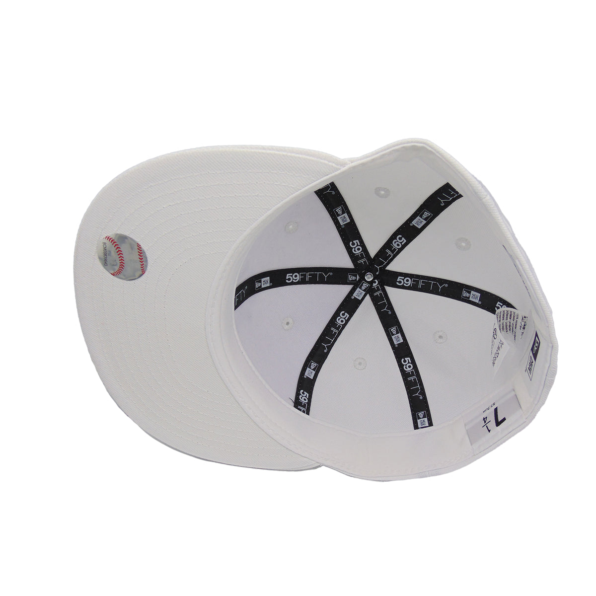 New York Yankees Custom 59FIFTY New Era Cap All White