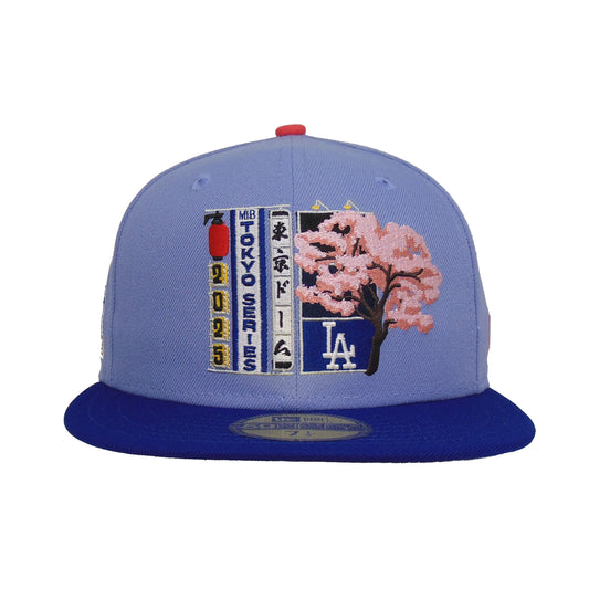 Los Angeles Dodgers Custom New Era 59FIFTY Cap Tokyo Series Lilac