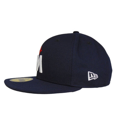 Minnesota Twins Authentic New Era 59FIFTY Cap Navy Away 2023 navy Side View