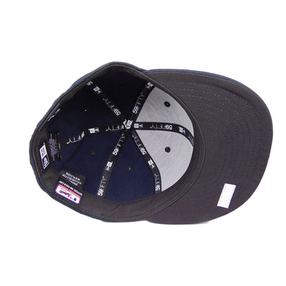 Minnesota Twins Authentic New Era 59FIFTY Cap Navy Away 2023 navy Undervisor View