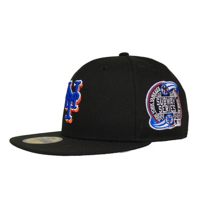 New York Mets New Era JF Custom 59FIFTY Cap Subway Series black Side View