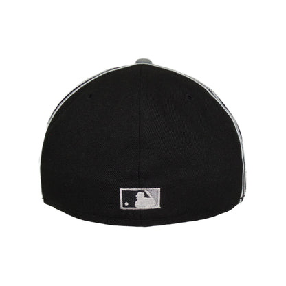 New York Mets Custom New Era 59FIFTY Cap Black Silver black 
grey Undervisor View