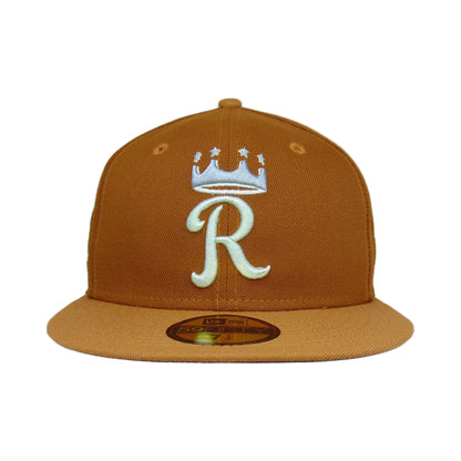 Kansas City Royals Custom New New Era Cap Peanut 50th peanut Front View