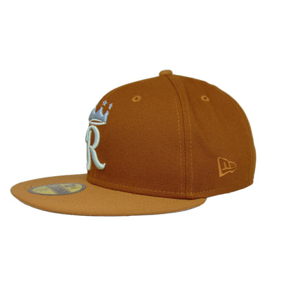Kansas City Royals Custom New New Era Cap Peanut 50th peanut Back View
