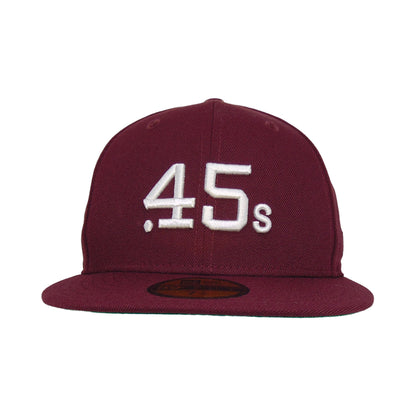 Houston Colts Custom New Era 59FIFTY Cap Maroon maroon Front View