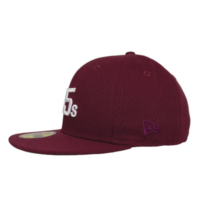 Houston Colts Custom New Era 59FIFTY Cap Maroon maroon Side View