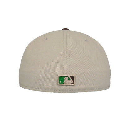 Boston Red Sox Custom New Era 59FIFTY Cap Stone Brown stone
brown Back View