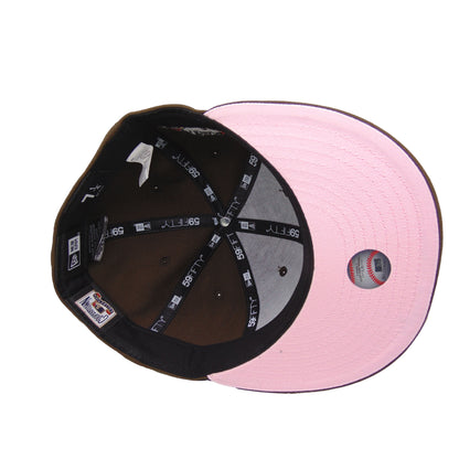 Los Angeles Dodgers 100th Anniversary Custom New Era 59FIFTY Cap Flip brown brown Additional View