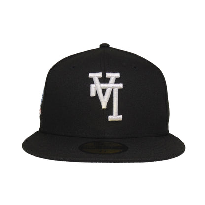 Los Angeles Dodgers Custom New Era 59FIFTY Cap Flip 60th Anni black Front View