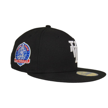 Los Angeles Dodgers Custom New Era 59FIFTY Cap Flip 60th Anni black Side View