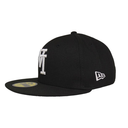 Los Angeles Dodgers Custom New Era 59FIFTY Cap Flip 60th Anni black Back View