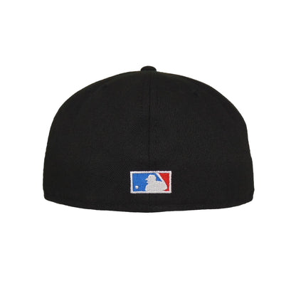 Los Angeles Dodgers Custom New Era 59FIFTY Cap Flip 60th Anni black Undervisor View